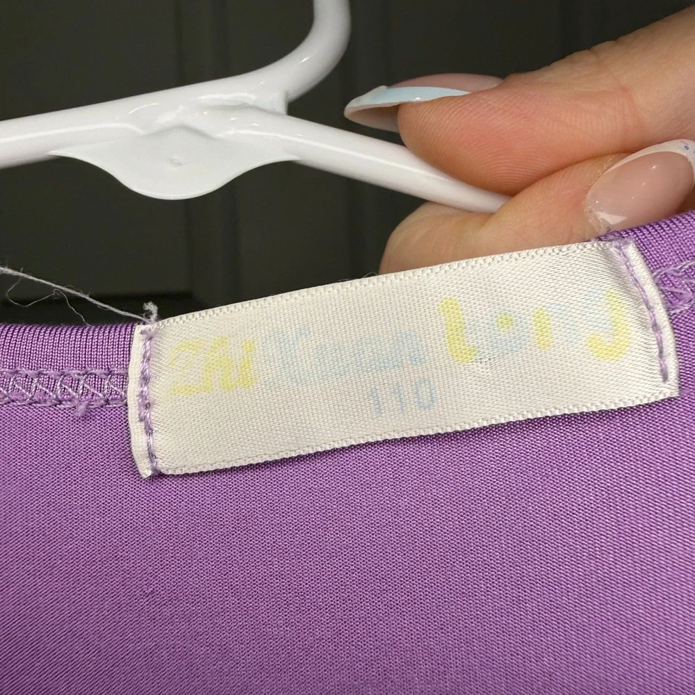 Disney Moana Girls Purple Ruffle Hem Nightgown Short Sleeve Sleep Dress Size 4 - Picture 4 of 4